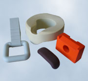 Semi-rigidsmooth coloured polyurethane